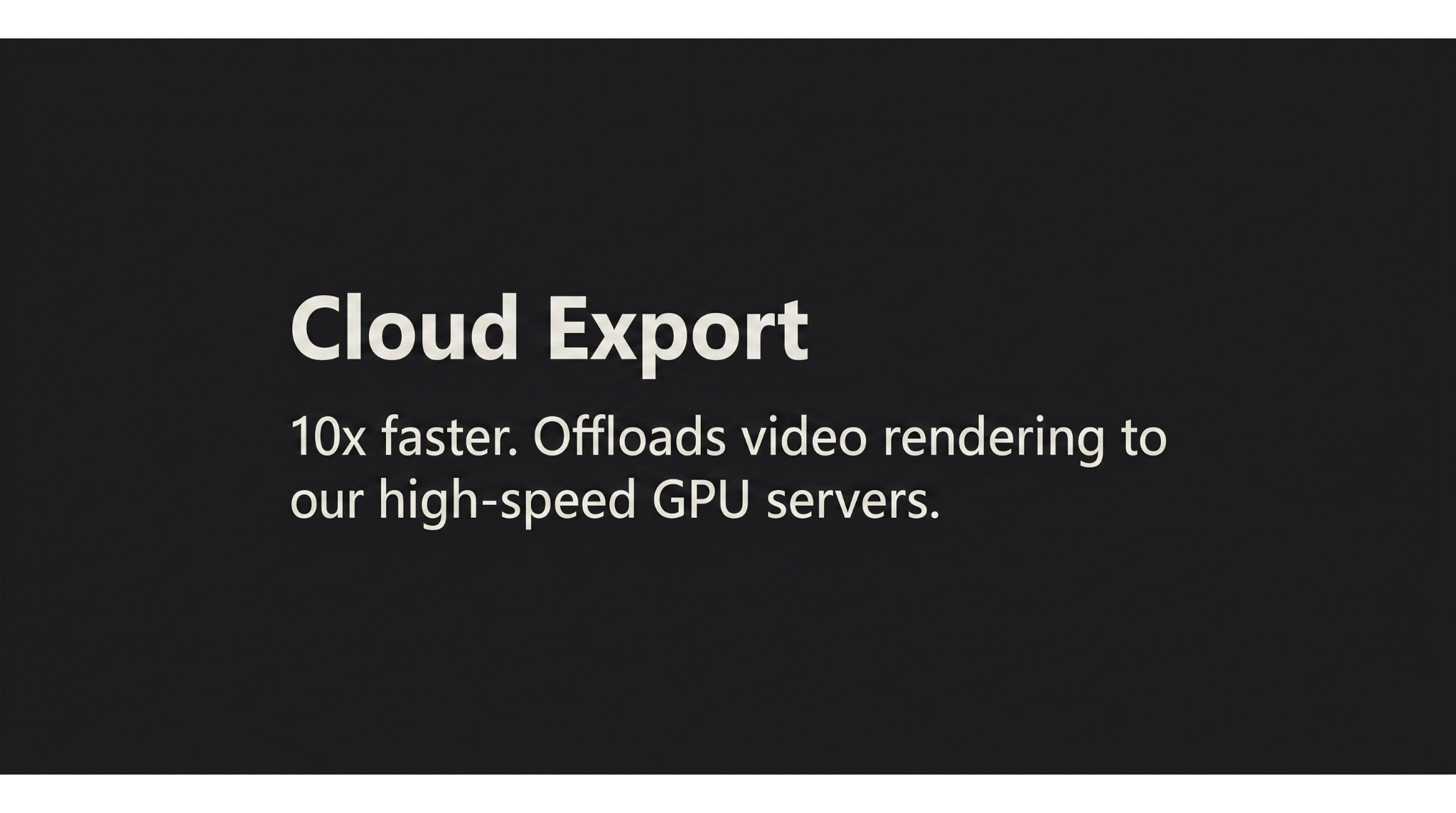 Cloud Export