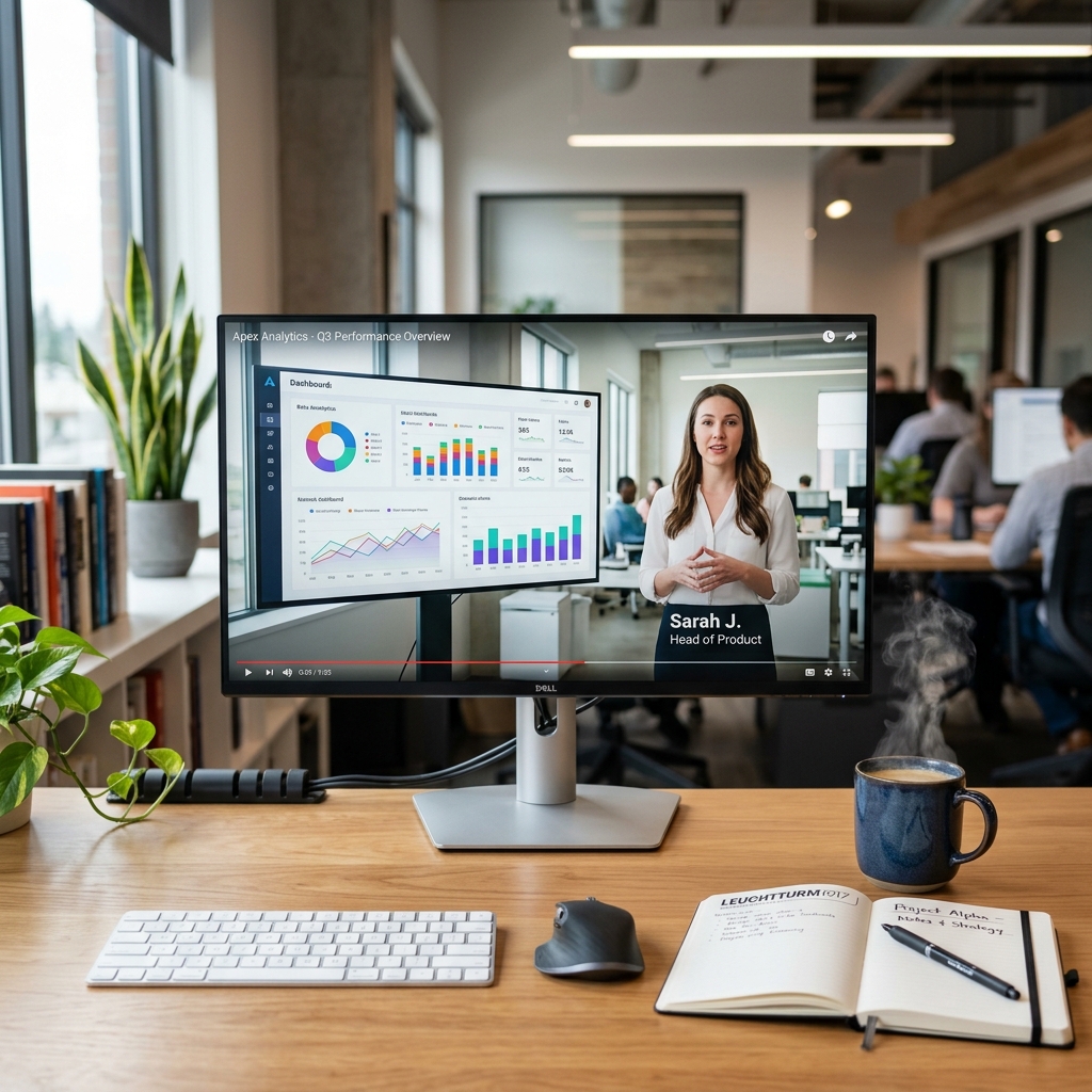 A clean and professional workspace inviting you to record a great demo
